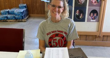 Brandy Ward spent several days volunteering at the 50th annual Bates County Fair