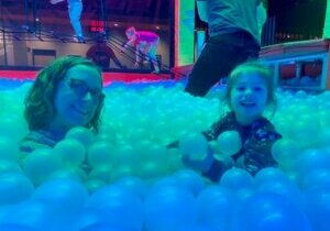 Emily Petty and her daughter Jade at a recent visit to Urban Air